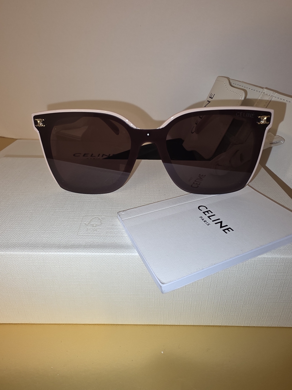 Celine Women's Two-Tone Pink Sunglasses - Designer Cat Eye
